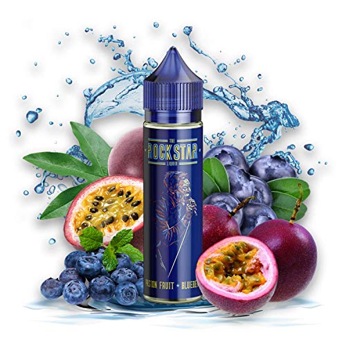 The Rockstar Passion Fruit Blueberry 50ml 70VG/30PG Liquido Vaper sin nicotina | Fruta de la pasión | Arándano -> e-liquido duo frutas