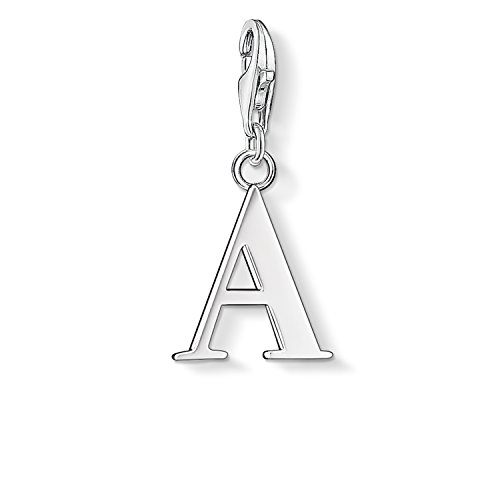 Thomas Sabo Charm Club Colgante charm para mujer en forma de letra A, plata de ley 925, 0175-001-12