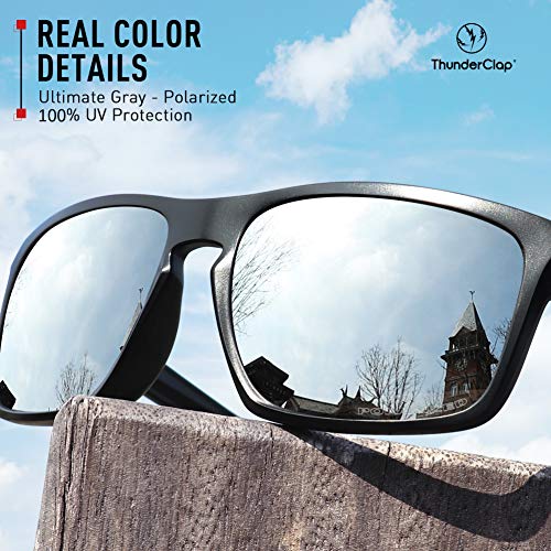 ThunderClap Lentes de repuesto polarizadas para gafas de sol Arnette Grifter AN4221, Ultimate Gray - Polarizado, Talla única