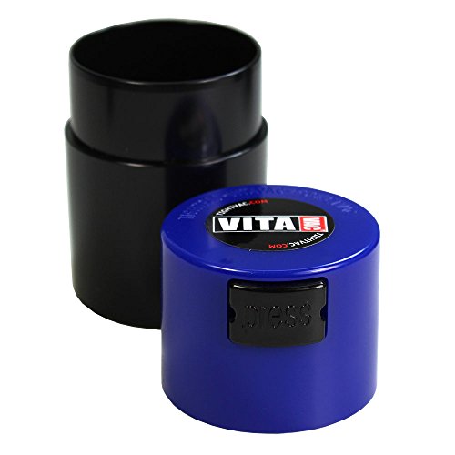 Tightpac America, Inc. Vitavac - 5g to 20 Grams Airtight Multi-Use Vacuum Seal Portable Storage Container for Dry Goods, Food, and Herbs