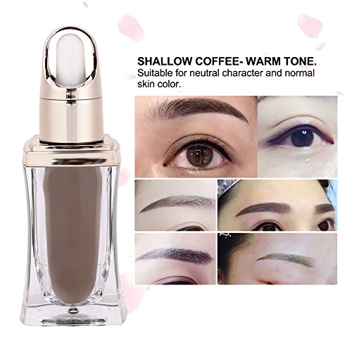 Tinta del tatuaje microblading pigment corrigiendo maquillaje permanente eyebrow lip liner eyeliner tattoo ink(Light Brown)