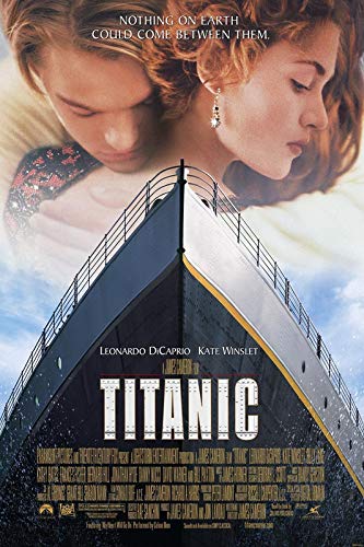 Titanic 1 - Póster de película de película – Mejor impresión artística de calidad para decoración de pared – Póster A1 (33/24 pulgadas) – (84/59 cm) – Papel fotográfico grueso brillante