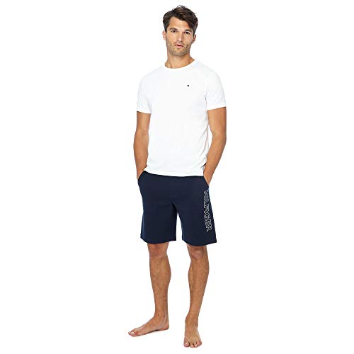Tommy Hilfiger Cotton cn tee SS Icon Camiseta, Classic White 100, M para Hombre