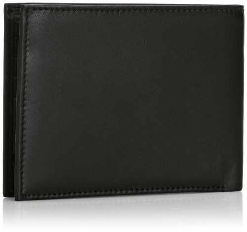Tommy Hilfiger Eton CC Coin Pocket - Monedero de Cuero Hombre, Color Negro, Talla 14x10x2 cm (B x H x T)