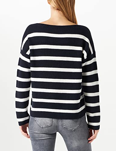 Tommy Hilfiger Hayana Boat-nk Sweater Suéter, Bold STP/Desert Sky, S para Mujer