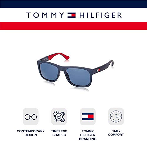 Tommy Hilfiger TH 1556/S, Gafas de Sol para Hombre, Multicolor (Bl Redwht), 56