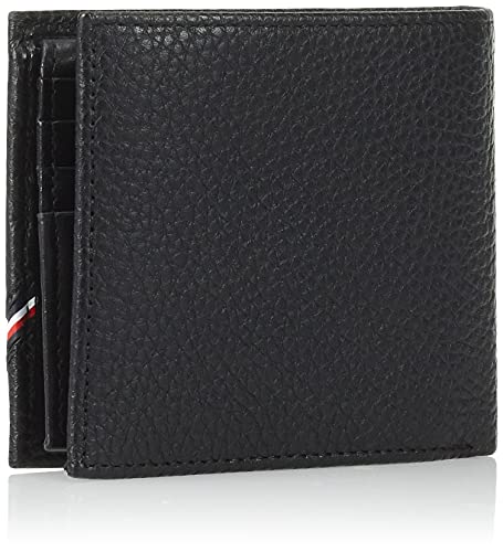 Tommy Hilfiger TH Downtown, Accesorio Billetera de Viaje para Hombre, Black, Talla única