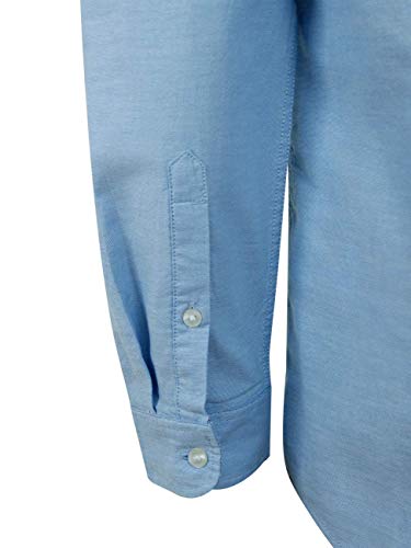 Tommy Hilfiger TJM Slim Stretch Oxford Shirt Camisa, Azul (Perfume Blue), S para Hombre