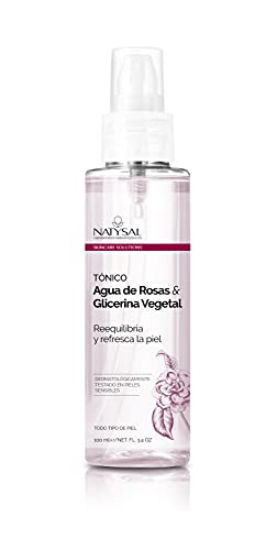 Tónico Agua de Rosas & Glicerina Vegetal 100 ml. Natysal. Limpieza y cuidado facial