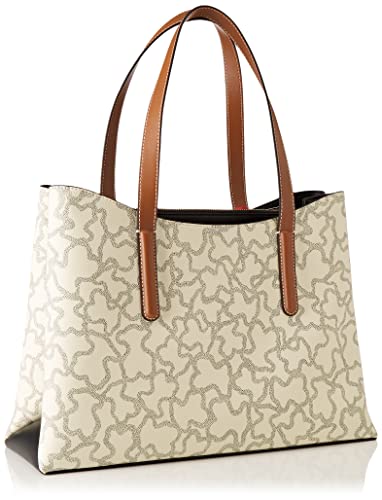 TOUS 2001503159, Bolso Shopper Kaos Icon, Beige/Multi, Talla Única Women's