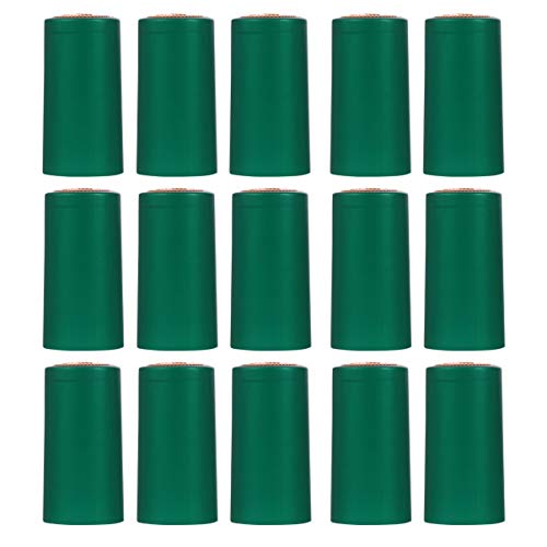 TOYANDONA 100 Piezas Pvc Cápsulas Termocontraíbles Envoltura Retráctil para Vino Cápsulas para Botellas de Vino Tapas Retráctiles Tapas de Botellas de Vino para Bodegas Hogar (Verde)