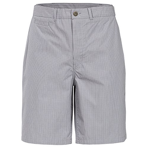 Trespass Quantum - Pantalones Cortos para Hombre con Bolsillo para Llaves, para Uso al Aire Libre, diversión, Deportes, Ocio, Playa, Vacaciones, Cuántico, Hombre, Color Cuadros Grises, tamaño Medium