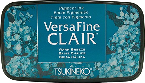 Tsukineko Warm Breeze cálida Brisa VersaFine Almohadilla de Tinta Clair, Material sintético, Color Azul, 5,6 x 9.7 x 2.3 cm, 5.6 x 9.7 x 2.3 cm