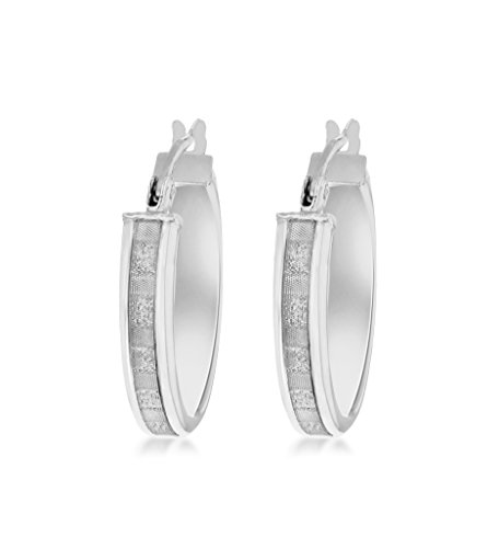 Tuscany Silver Pendientes de aro de mujer con plata 925