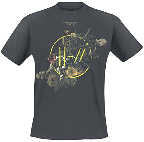 Twenty One Pilots Bouquet Hombre Camiseta Ceniza M, 100% algodón, Regular