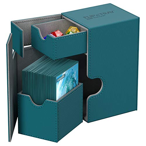 Ultimate Guard UGD010771 Box Flip´n´Tray - Funda para Cubierta (80 Unidades, tamaño estándar), Color Azul