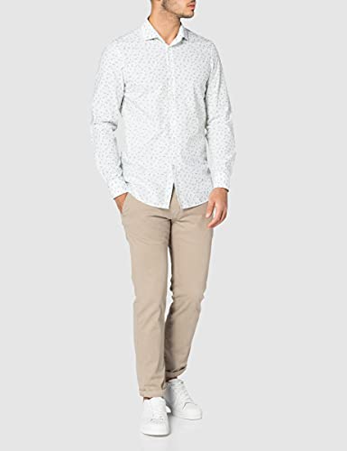 United Colors of Benetton Camisa 5lnk5qlo8, Allover A Flores 27n, L para Hombre