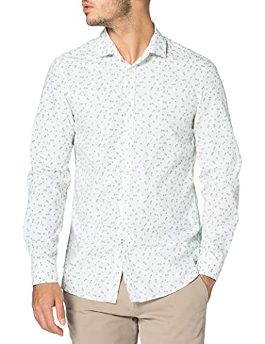 United Colors of Benetton Camisa 5lnk5qlo8, Allover A Flores 27n, L para Hombre