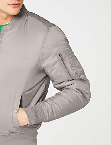 Urban Classics Basic Bomber Jacket, h.Grey, M para Hombre