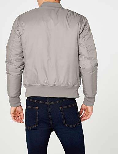 Urban Classics Basic Bomber Jacket, h.Grey, M para Hombre