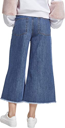 Urban Classics Ladies Denim Culotte Pantalones, Azul (Ocean Blue 00830), W32 (Talla del Fabricante: XXX-Large) para Mujer