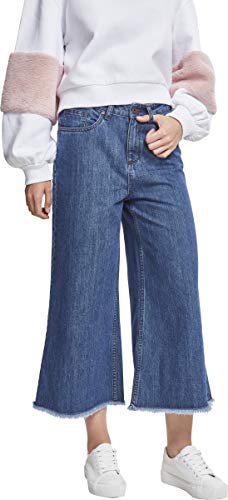 Urban Classics Ladies Denim Culotte Pantalones, Azul (Ocean Blue 00830), W32 (Talla del Fabricante: XXX-Large) para Mujer