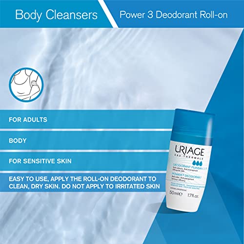 Uriage Power3 Deodorant Roll-on 50 Ml, Único, Aromatic