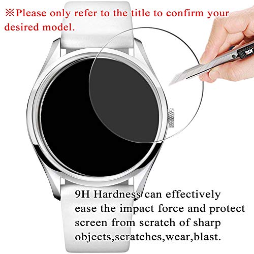 VacFun 3 Piezas Vidrio Templado Protector de Pantalla para OMEGA 231.20.39.22.06.001, 9H Cristal Screen Protector Sin Burbujas, Alta Definición Película Protectora Reloj Inteligente Smartwatch Pulsera