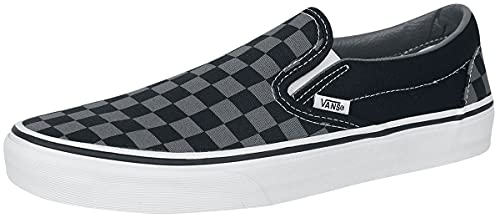 VANS Classic Slip-On Checkerboard, Zapatillas Unisex Adulto, Blanco (Black/Pewter Ch), 40.5 EU