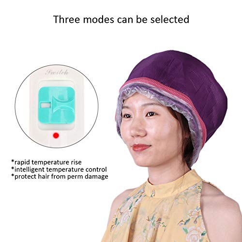 Vaporizador térmico eléctrico Gorro para el cabello tratamiento térmico para el pelo belleza Sombrero nutritivo Gorro de tratamiento térmico para cabello duradero Gorro de Spa para Pelo