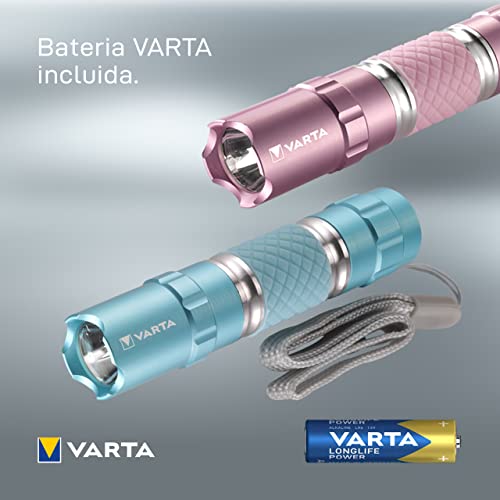 VARTA 0.5 Watt LED Lipstick Light incl. 1 pila High Energy AA, linterna en forma de pintalabios, linterna de bolsillo, linterna para el llavero, linterna para bolsos, mochilas