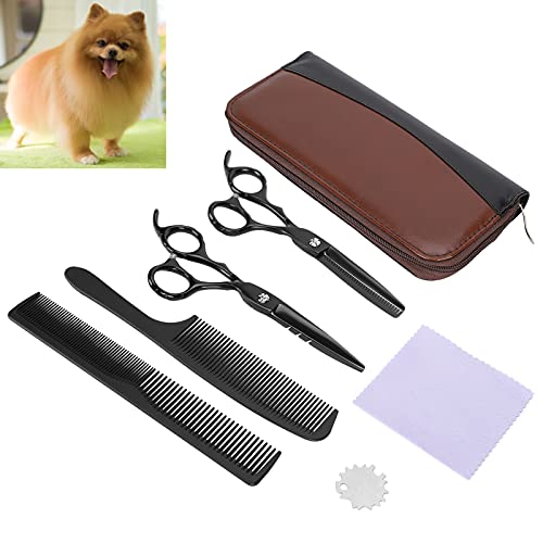 Venta Loca Tijeras De Corte, Tijeras De Peluquería Juego De Tijeras De Corte De Cabello con Tijeras De Adelgazamiento para El Pelo De Mascotas