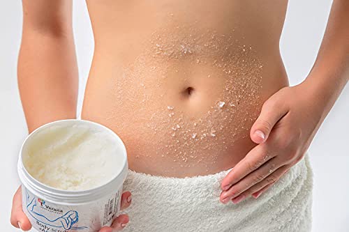 Verana Exfoliación Corporal Coco, Producto Orgánico Para Todos Los Tipos De Piel, Tratamiento Anticelulítico Y Humectante, Restaura La Elasticidad Normal De La Piel, 300 G