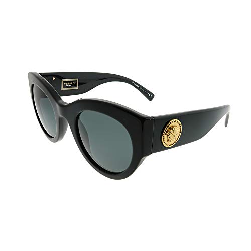 Versace 0VE4353 Gafas de Sol, Black, 51 para Mujer