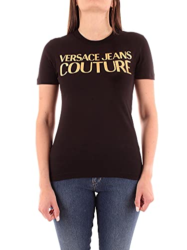 Versace Jeans Couture - Camiseta para Mujer, Negro, M