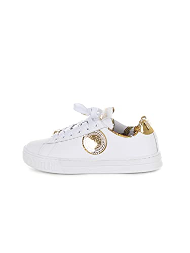 Versace Jeans Versace Jeans Zapatillas Mujer Leather+Laminated 71VA3SK6, blanco, 39 EU