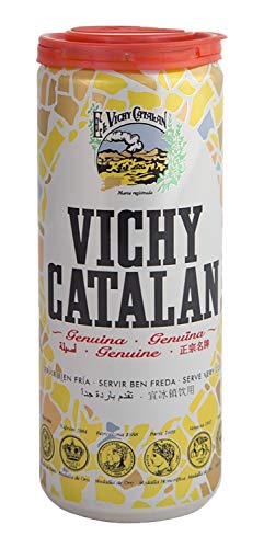 Vichy Catalan - Agua mineral espumosa - 11 oz (330 ml) (24 latas)