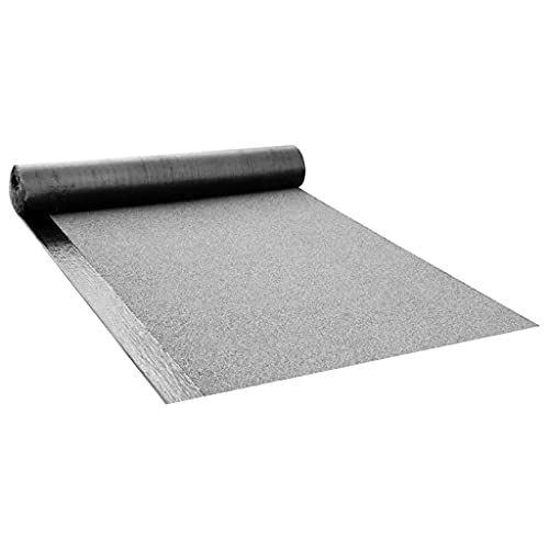 vidaXL Tela Asfáltica Pista de Soldadura Betún Oxidado 1 Rollo Fieltro Base Lámina para Tejado Impermeable Papel Alquitranado Gris 5 ㎡