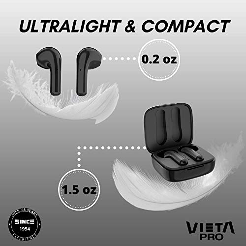 Vieta Pro It - Auriculares inalámbricos (Bluetooth 5.0, True Wireless, micrófono, Touch Control y Voice Assistant) Color Negro