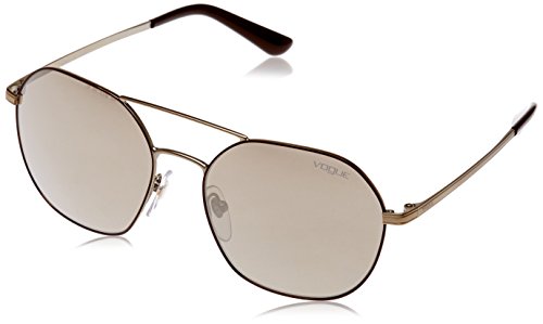 Vogue 0Vo4022S Gafas de Sol, Matte Brown/Pale Gold, 55 para Mujer