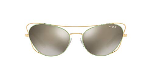 Vogue 0Vo4070S, Gafas de Sol para Mujer, Multicolor (Gold/Green), 57