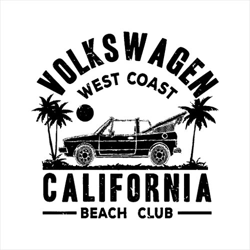 Volkswagen West Coast California Beach Club Black Text Men's Sweatshirt