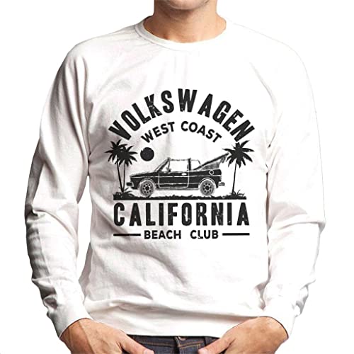 Volkswagen West Coast California Beach Club Black Text Men's Sweatshirt