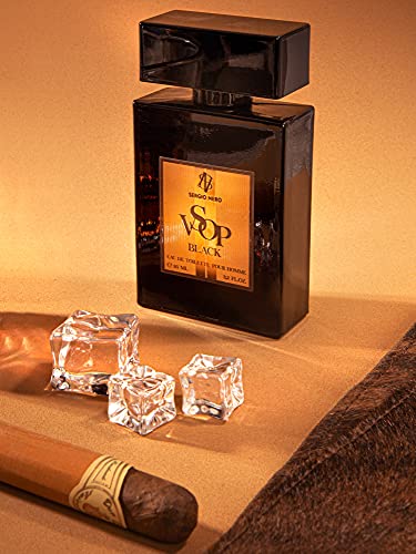 VSOP Black Agua de tocador/Eau de toilette para Hombres, frasco de 95 ML (3.2 Fl.oz.) ● Fragancia amaderada para él de SERGIO NERO ● Regalo de hombre extravagante