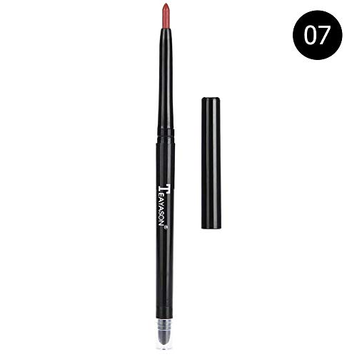 Wandisy Venta Loca TEAYASON 12 Colores Eyeshadow Eyeliner Pen Highlighter Lápiz Brillo Herramienta de Maquillaje Impermeable(Rojo Oscuro)