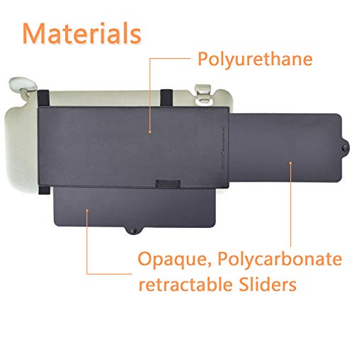 WANPOOL Visera Parasol y Antireflejante para Asiento del Conductor o Pasajeros del Coche - 1 Pieza