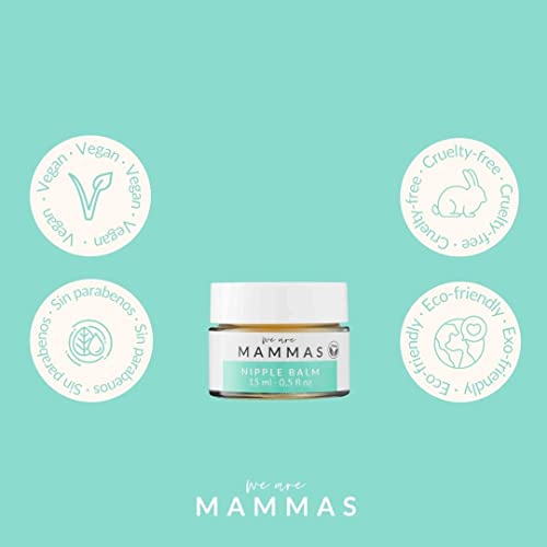 We Are Mammas - Crema para Pezones sin Lanolina - Ofrece Alivio y Protección a las Madres Lactantes - Protector de Pecho durante la Lactancia - Propiedades Antiinflamatorias y Calmantes - 15 ml