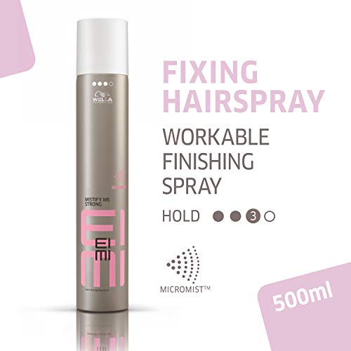 Wella EIMI Mistify Strong Spray Secado Rápido, 500 ml