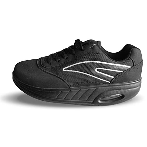 Win Direct Fitness Step Man Black, Running Shoe Hombre, Negro, 43 EU