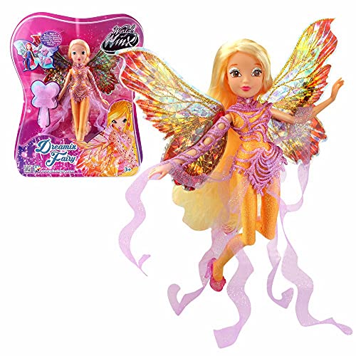 Winx Club Stella | Dreamix Fairy Muñeca World of Winx | Traje Mágico 28 cm